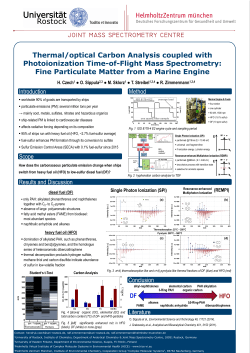 Thermal/optical Carbon Analysis coupled with Photoionization Time