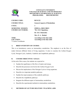 Department of LD - Covenant University