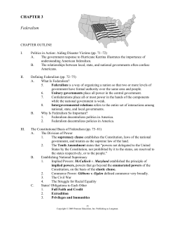 Federalism - Lake Stevens School District