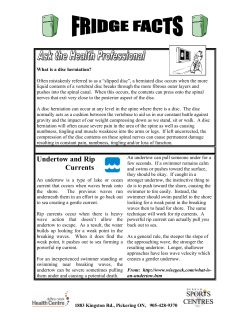 Undertow and Rip Currents - Duffins Creek Health Centre