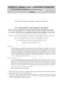 an assessment of remote sensing for the classification of