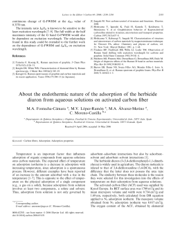 About the endothermic nature of the adsorption of the herbicide
