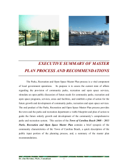 parks and recreation master plan