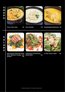 S O u P S S A L A D S