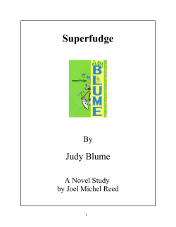 Superfudge - Reed Novel Studies