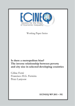 Is there a metropolitan bias? The inverse relationship