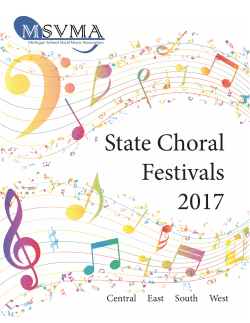 2017 State Choral Program East
