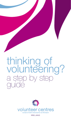 thinking of volunteering? - Kildare Volunteer Centre