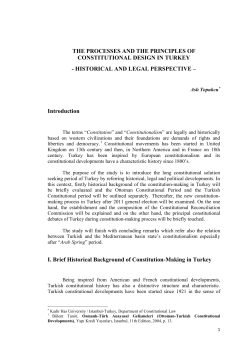 THE PROCESSES AND THE PRINCIPLES OF CONSTITUTIONAL