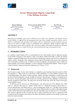 Service Measurement Map for Large-scale Cyber