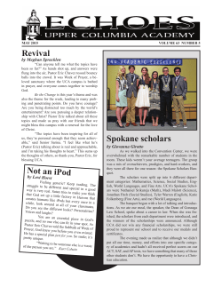 May 2015 - Upper Columbia Academy