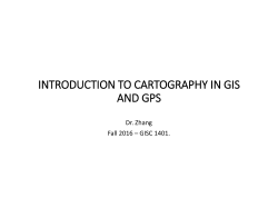 introduction to cartography in gis and gps