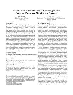The DU Map: A Visualization to Gain Insights into Genotype