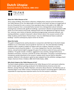 Dutch Utopia Educators Guide