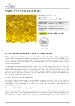 Crystal Yellow Eco Glass Beads - AFG-ECO-YEL