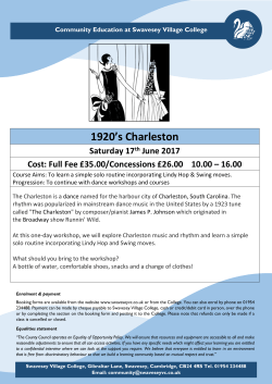 1920`s Charleston - Swavesey Village College