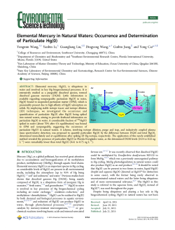 Elemental Mercury in Natural Waters