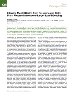 Inferring Mental States from Neuroimaging Data: From Reverse