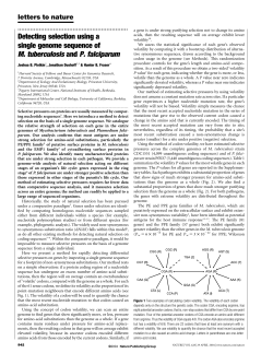 Detecting selection using a single genome