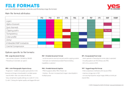 File formats - Yes I`m a Designer