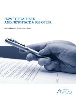 how to evaluate and negotiate a job offer