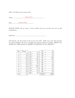 No. Score 1 /4 2 /6 3 /8 4 /2 5 /2 6 /3 7 /2 8 /2 9 /2