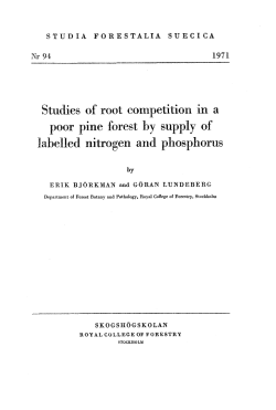 ERIK BJORKMAN and GORAN LUNDEBERG