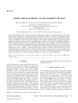 Nucleic acids in circulation: Are they harmful to the host?