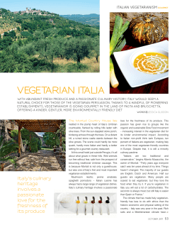gOuRmet italian vegetarianism