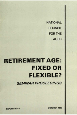 Retirement Age: Fixed or Flexible?
