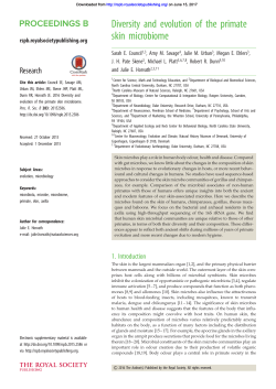 Diversity and evolution of the primate skin microbiome
