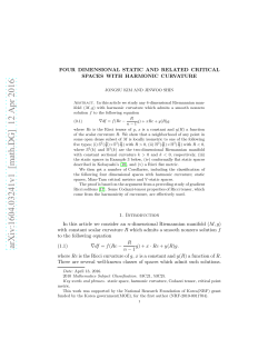 Four dimensional static and related critical spaces with harmonic