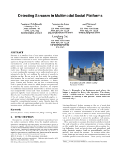 Detecting Sarcasm in Multimodal Social Platforms