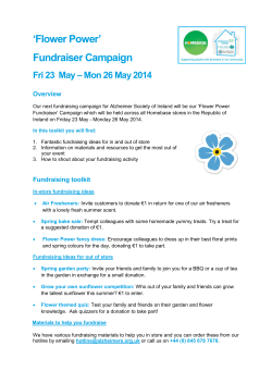 Flower Power Fundraising Toolkit
