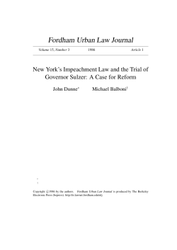 Fordham Urban Law Journal