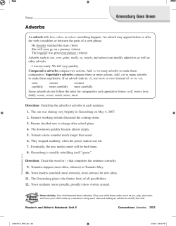 Adverbs - Pearson SuccessNet