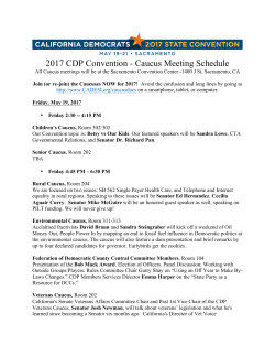 Caucus Highlights - California Democratic Party