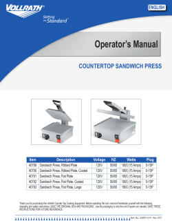 Manual - Webstaurant Store