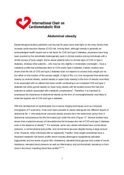 Abdominal obesity - myhealthywaist.org