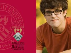 use your you. - Wheeling Jesuit University