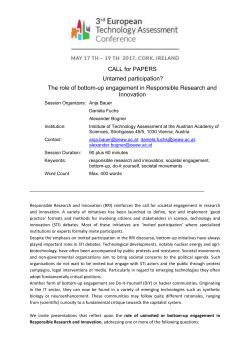 Untamed participation - The role of bottom