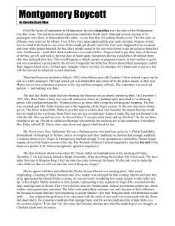"Montgomery Boycott" - Coretta Scott King File