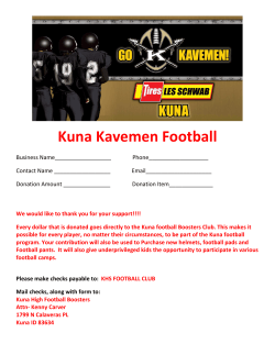 Kuna Kaveman Football