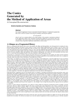 The Conics Generated by the Method of