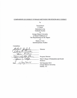 Comparison of Energy Storage Methods for Renewable Energy