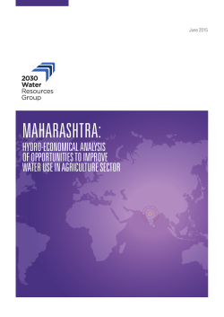 maharashtra - 2030 Water Resources Group