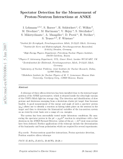 Spectator detection for the measurement of proton neutron