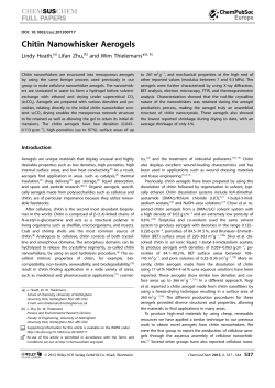 Chitin Nanowhisker Aerogels