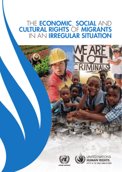 The economic, social and cultural rights of migrants in an