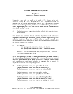 Adverbial, Descriptive Reciprocals